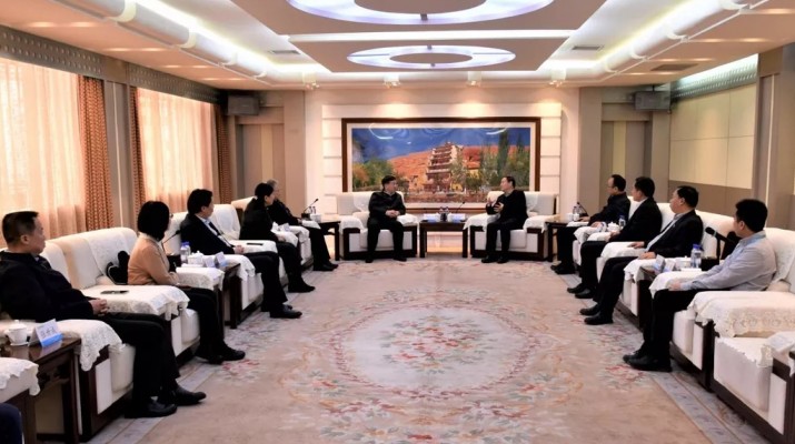 兰州文理学院党委书记阎晓辉一行到访jiuyou登录入口集团