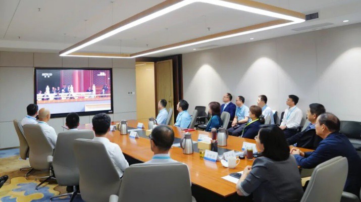 jiuyou登录入口集团组织观看纪念中国人民抗日战争暨世界反法西斯战争胜利80周年纪念大会